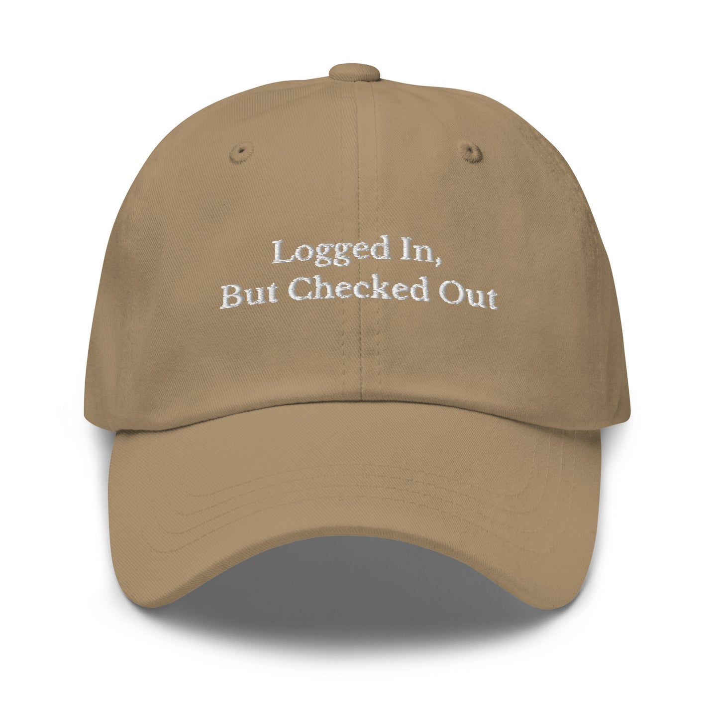 Logged in, But Checked Out Cap - insiderclo
