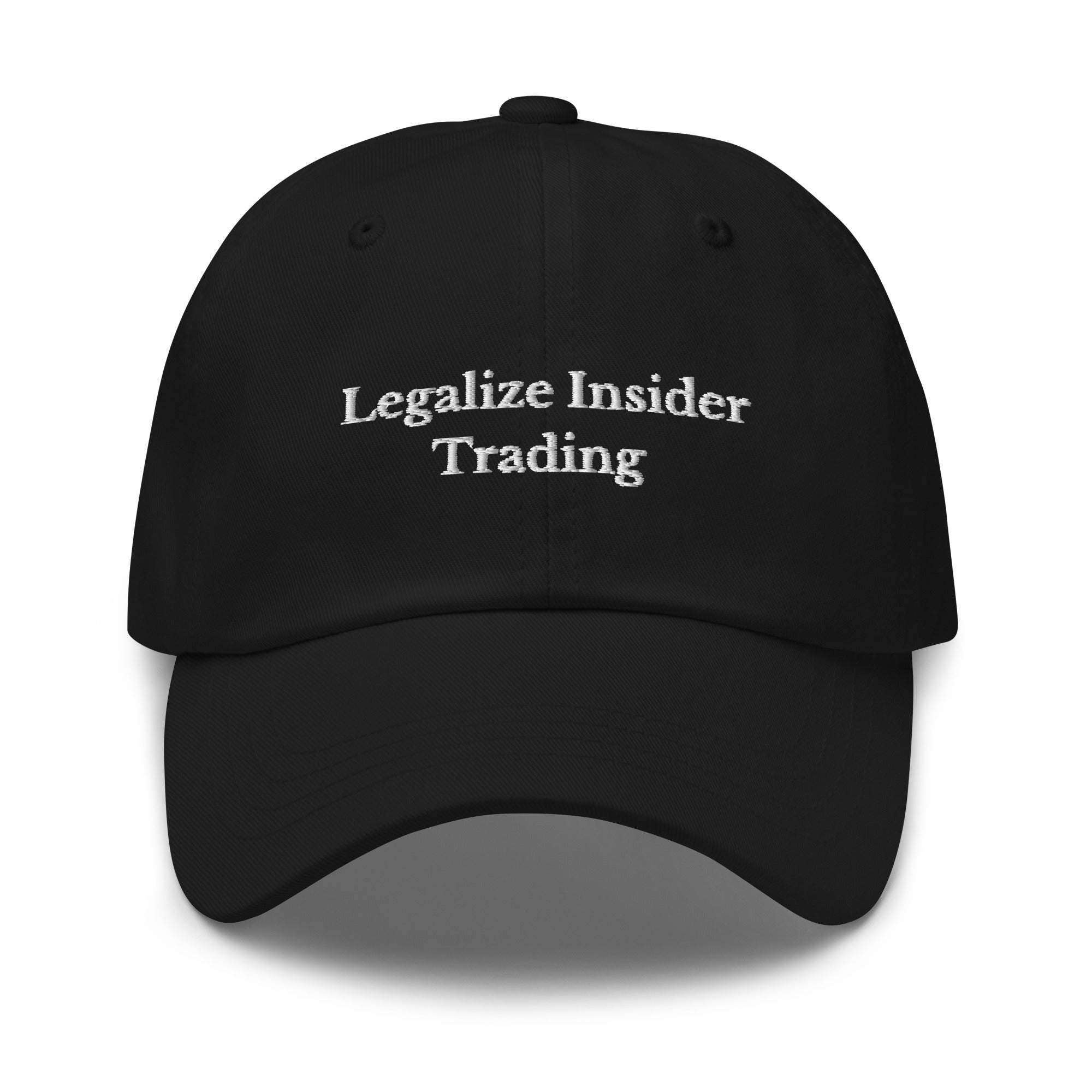 Legalize Insider Trading Cap - insiderclo