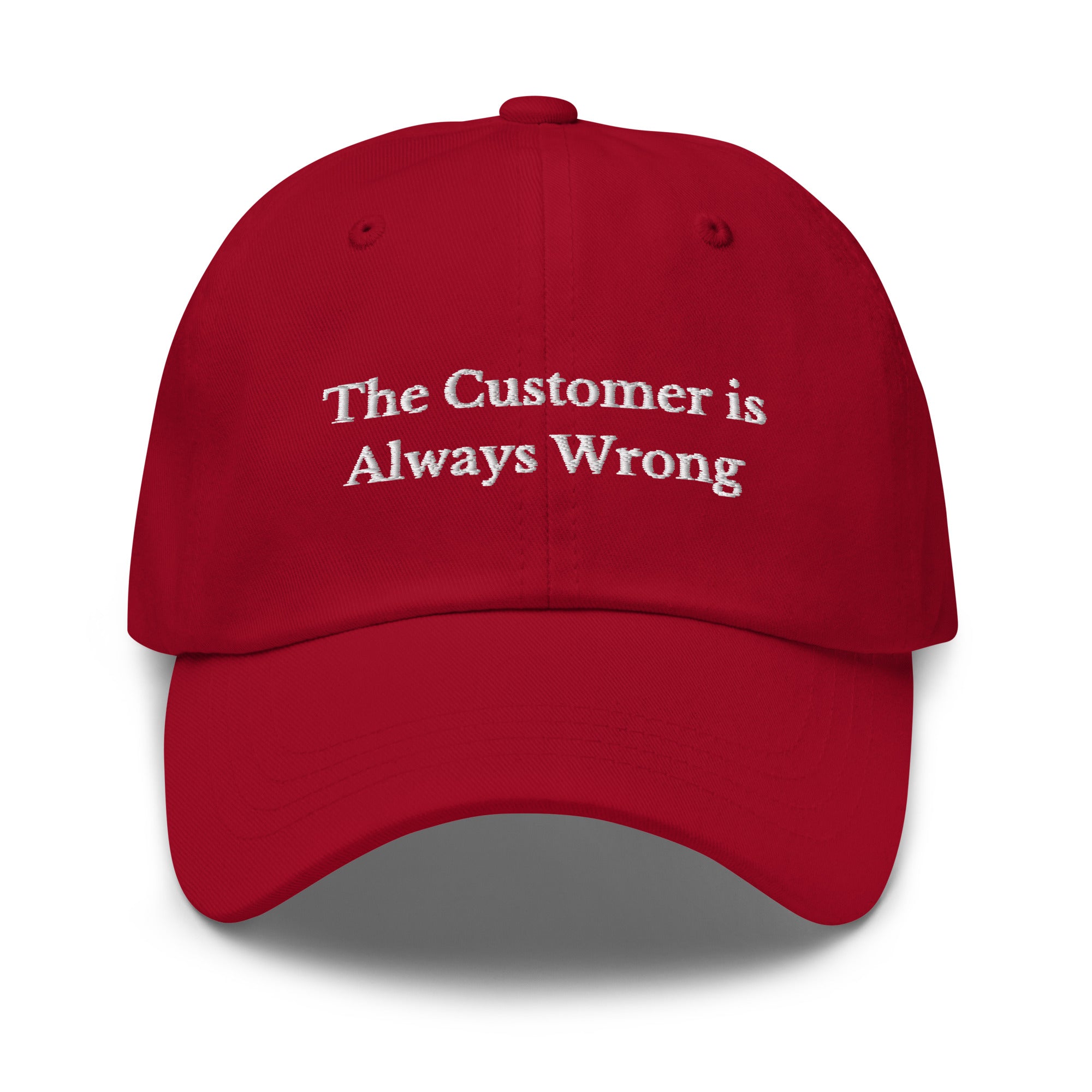 Customer is Always Wrong Cap - insiderclo