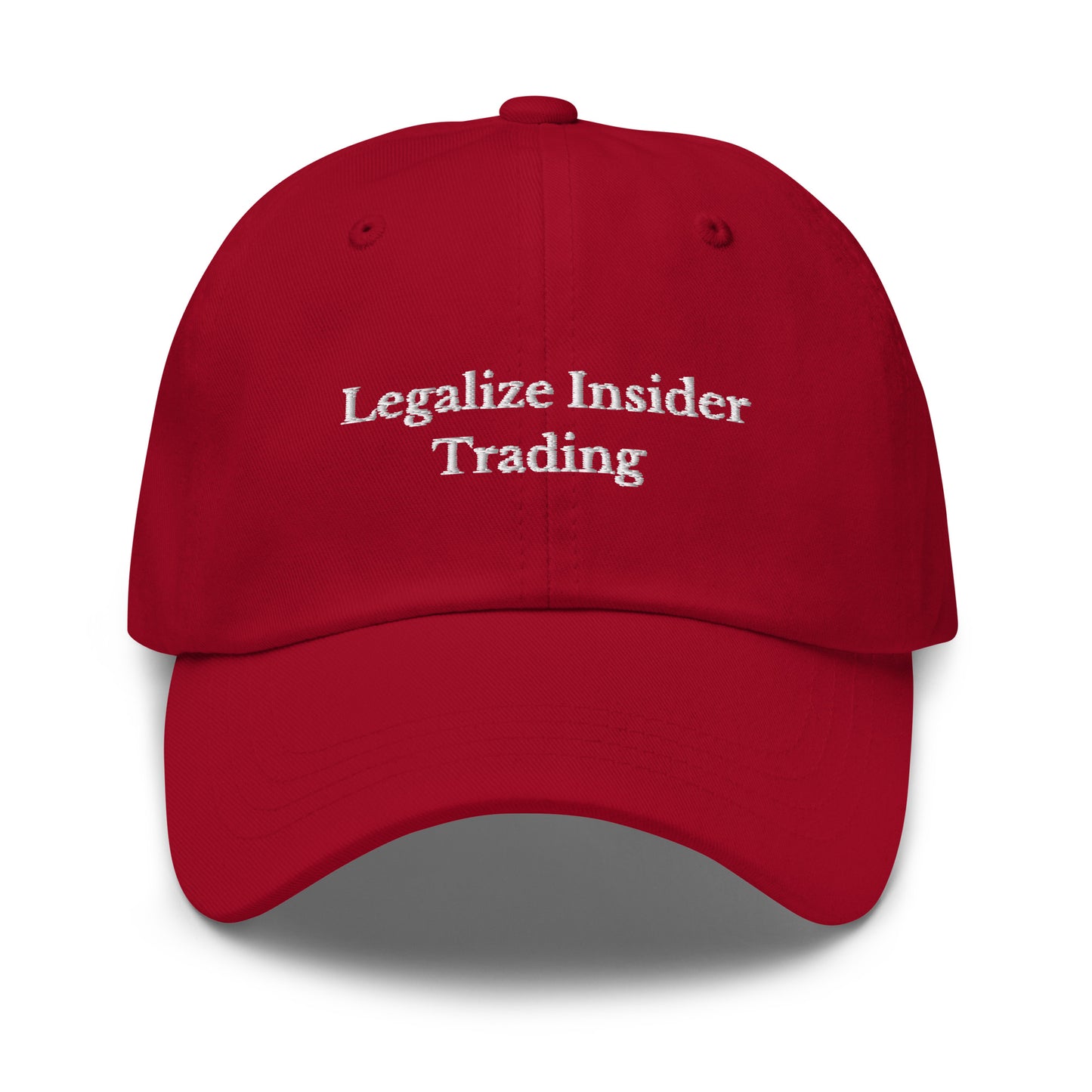 Legalize Insider Trading Cap