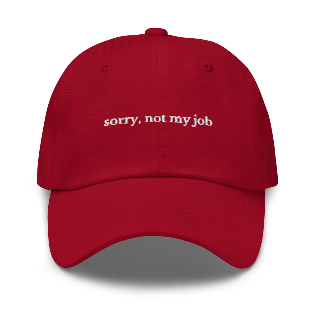 Sorry, not my job Cap - insiderclo