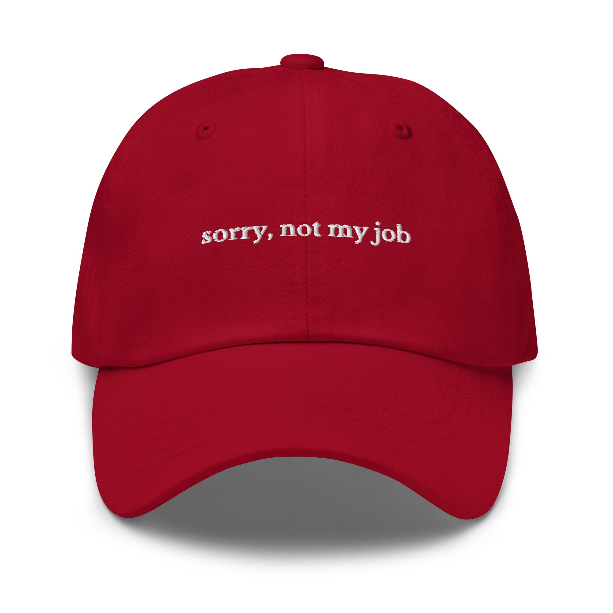 Sorry, not my job Cap - insiderclo