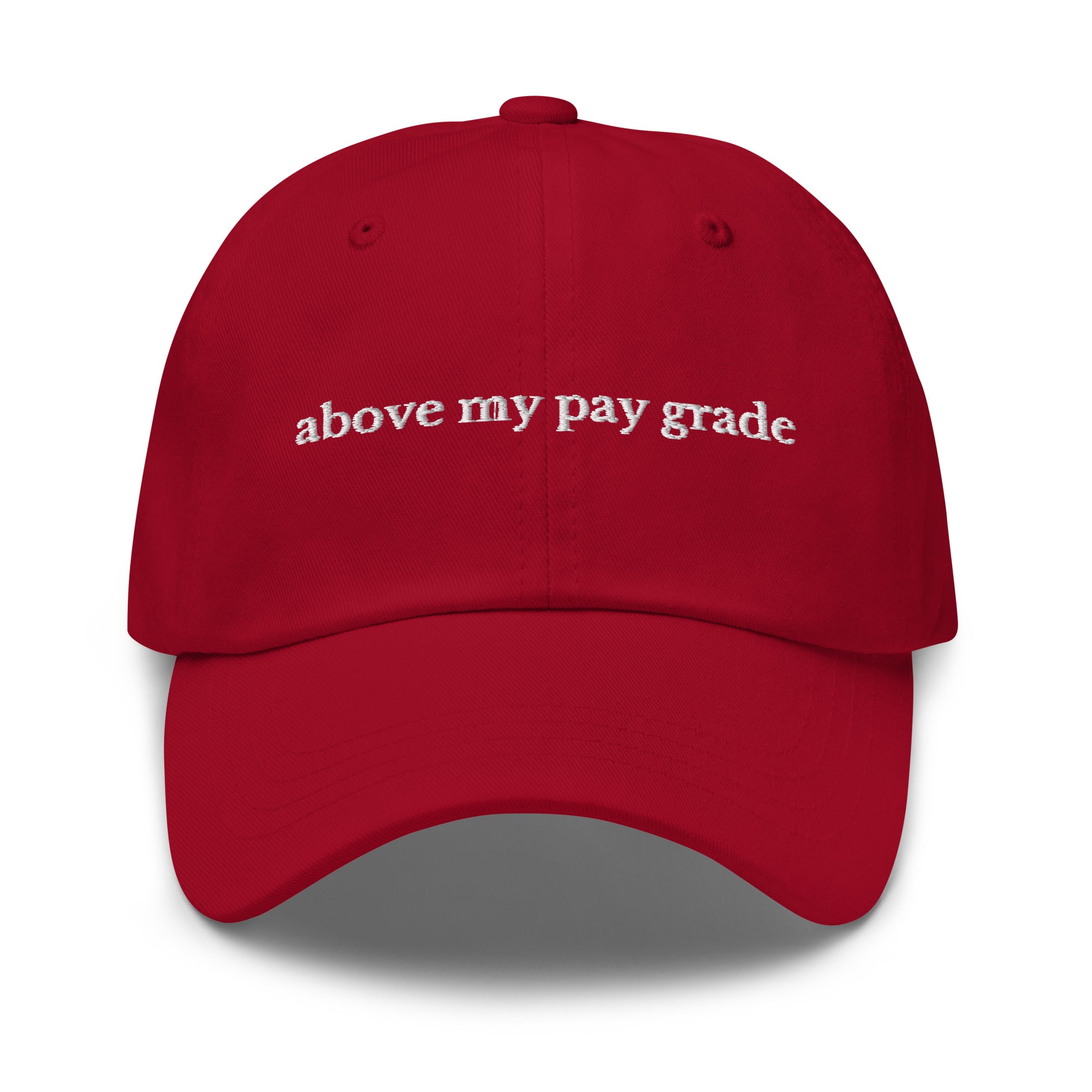 above my pay grade cap - insiderclo