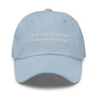 Survived Pointless Meeting Cap - insiderclo