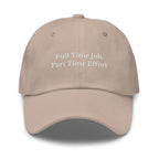 Full Time Job, Part Time Effort Cap - insiderclo
